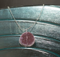Druse Crystal Pendant on Silver Chain