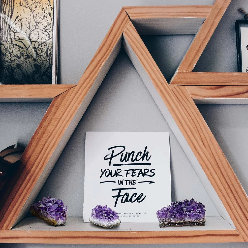 Natural Amethyst Geode Cave Healing Crystal Stones Rock Cluster Druzy Raw Amethyst Gemstone Specimen