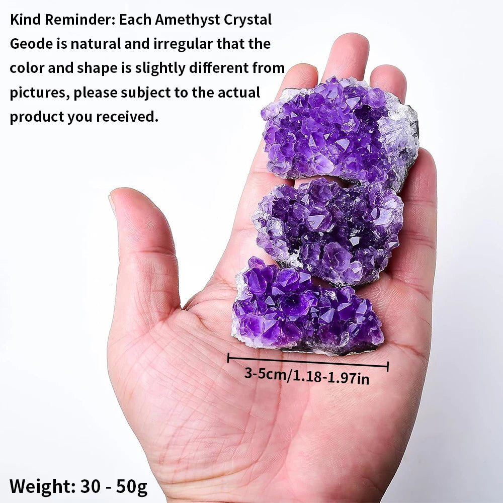Natural Amethyst Geode Cave Healing Crystal Stones Rock Cluster Druzy Raw Amethyst Gemstone Specimen