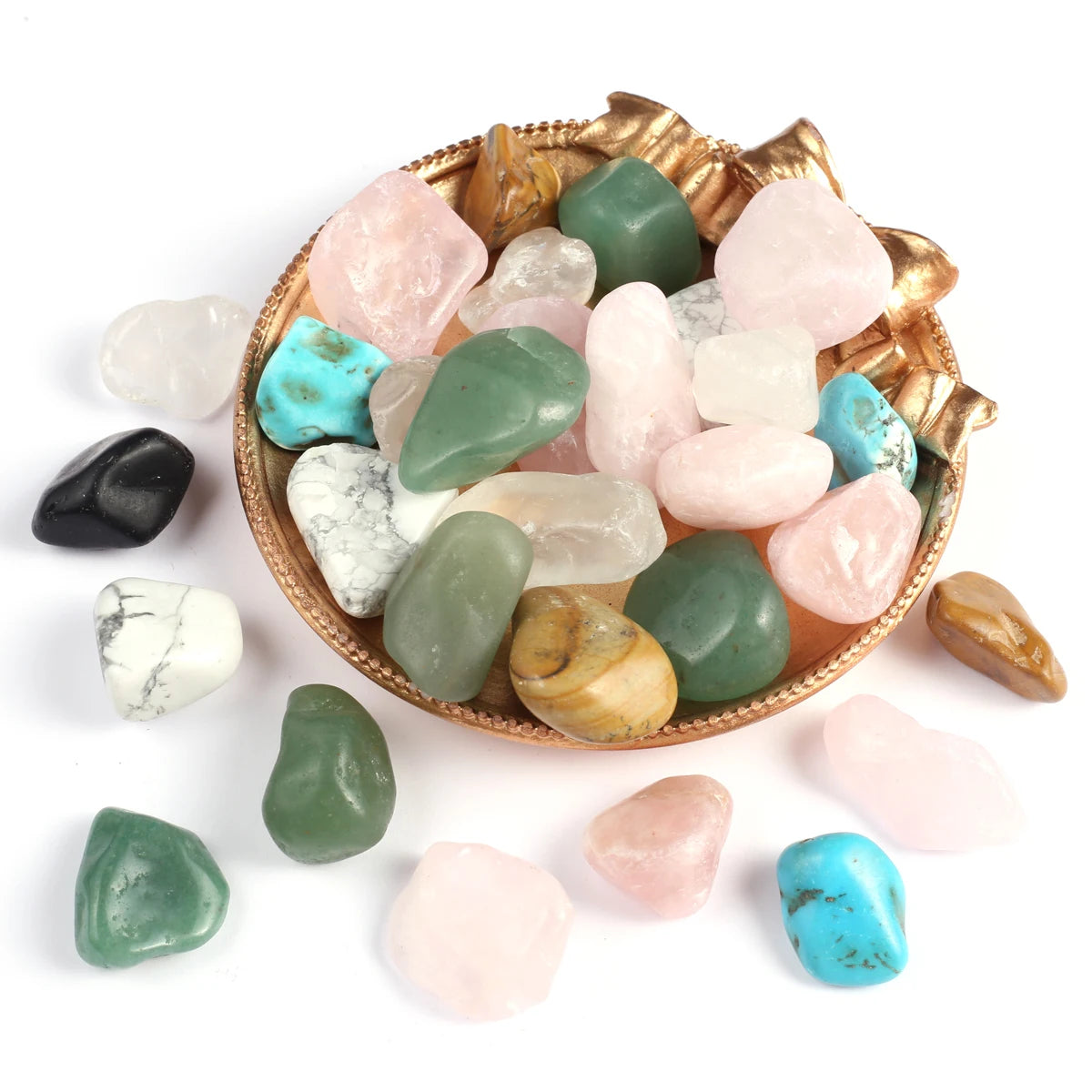 Tumbled Stones Bulk Natural Quartz Ore Gravel Healing Crystals Energy Specimen Minerals Aquarium Home Gem Decoration